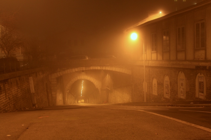 Tunnel de la Croix-Rousse à Lyon, pic de pollution 05/01/15